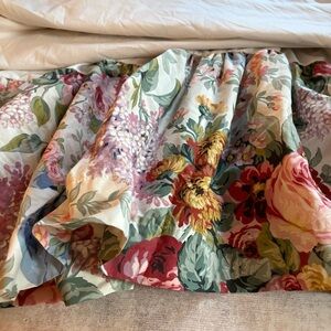 Ralph Lauren Full Size Allison Floral Bed Skirt – 12” Drop – Cotton
